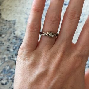 Three stone promise ring (real diamonds)